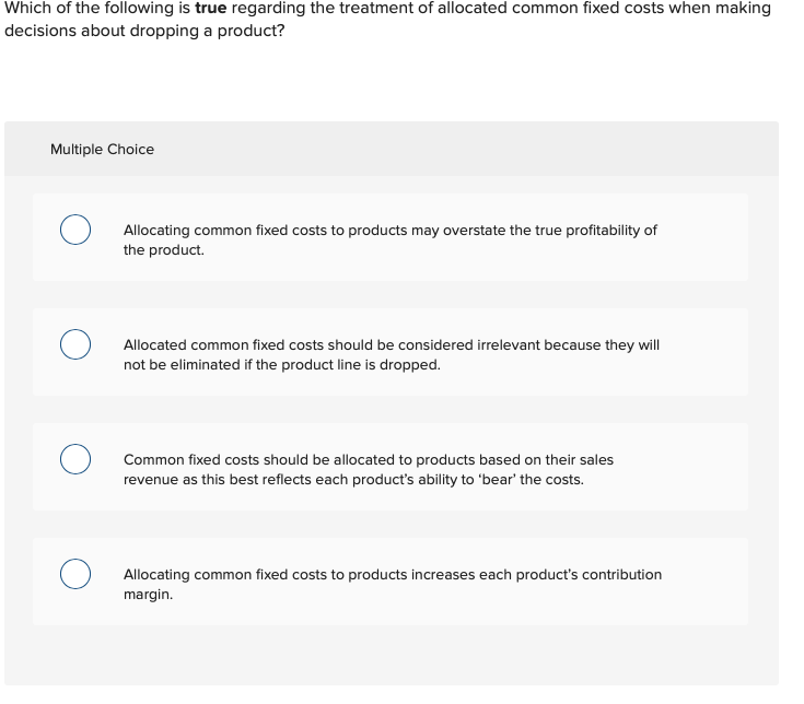 Solved Which of the following is true regarding the