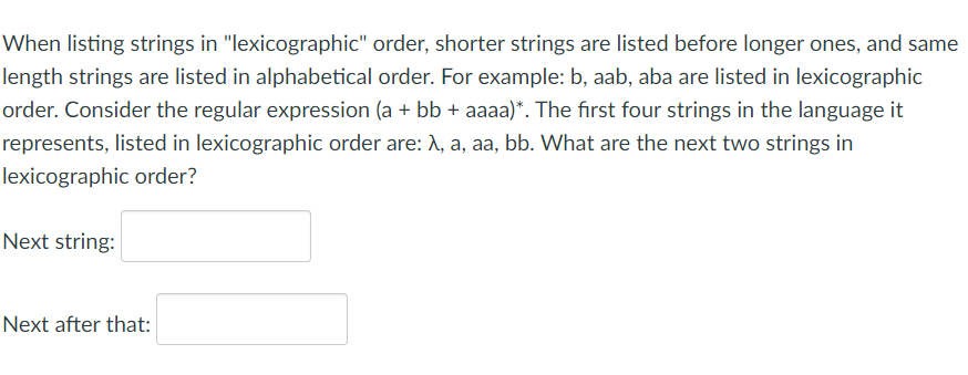 Solved When listing strings in 