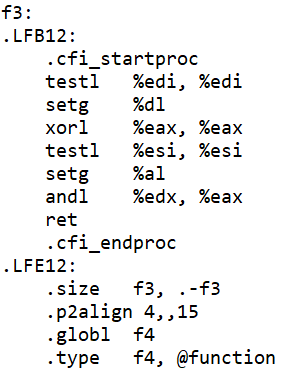 f4: .LFB13: .cfi_startproc testl %esi, %esi jle .L3 | Chegg.com