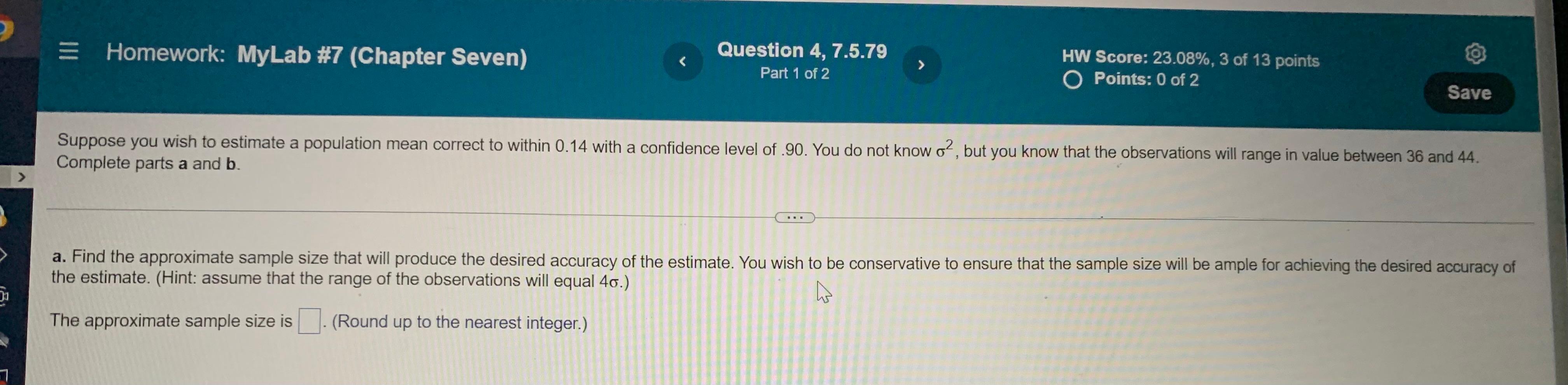 Solved Complete Parts A And B. The Estimate. (Hint: Assume | Chegg.com