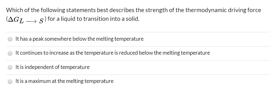 Solved Which of the following statements best describes the