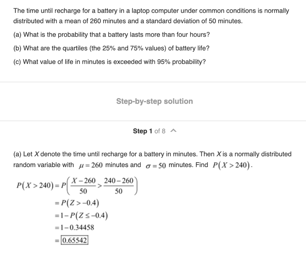 Solved In This Solution Why P Z 0 4 1 P Z Chegg Com