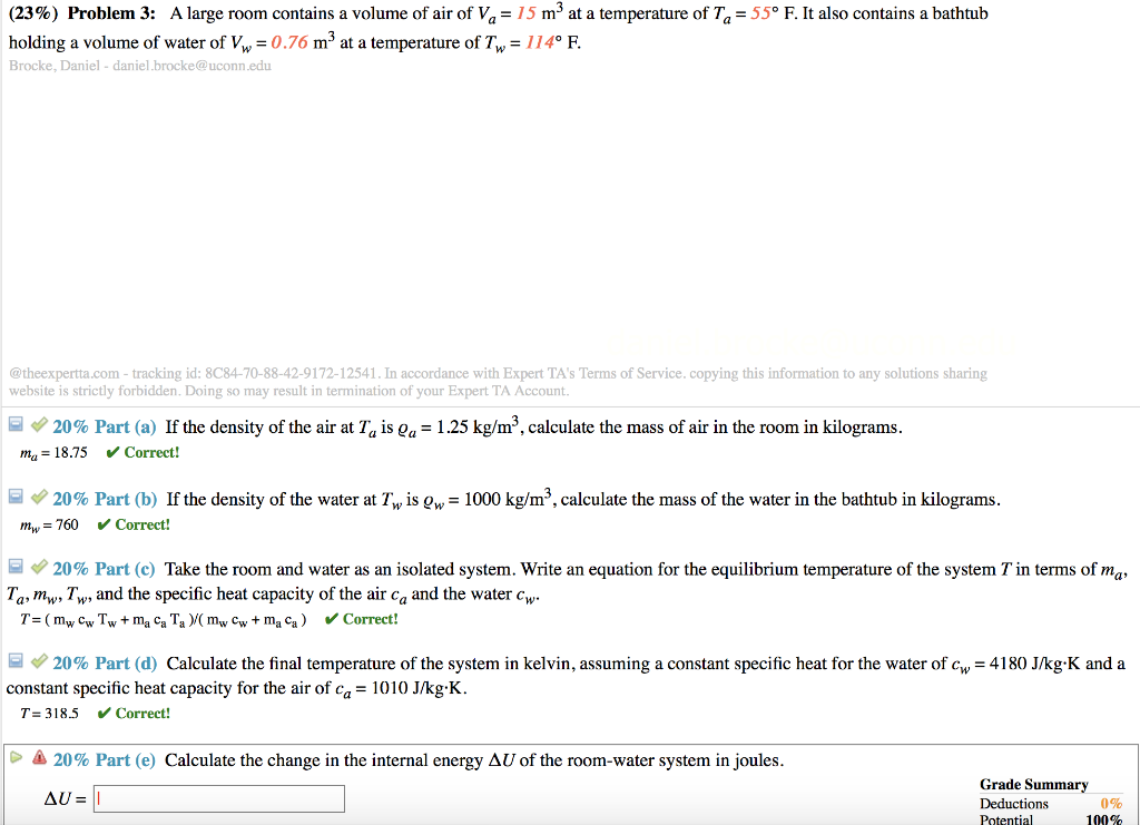 23 Problem 3 A Large Room Contains A Volume Of Chegg Com