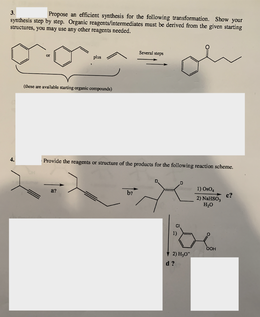 Solved 3. Propose an efficient synthesis for the following | Chegg.com