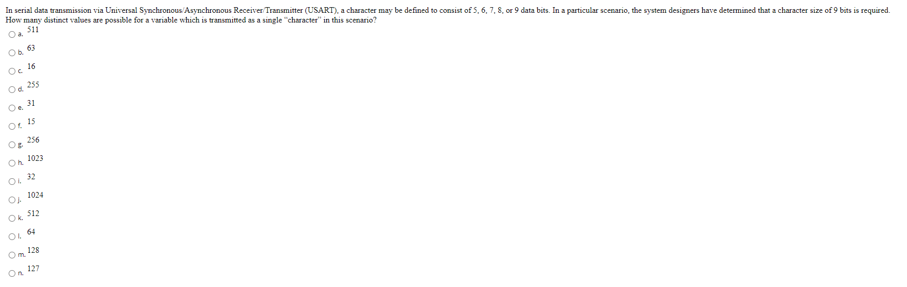 Solved in serial data transmission via universal chegg