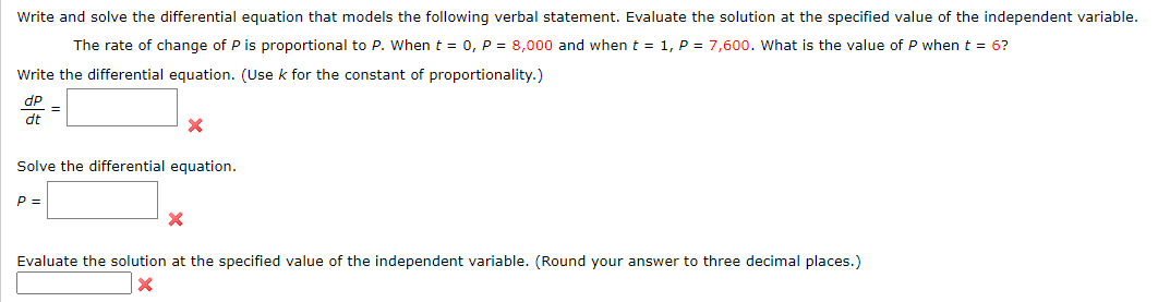 Solved Write and solve the differential equation that models | Chegg.com