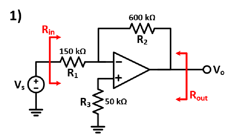 Solved For each circuit below find (a) A∞ (b) Rin assuming | Chegg.com