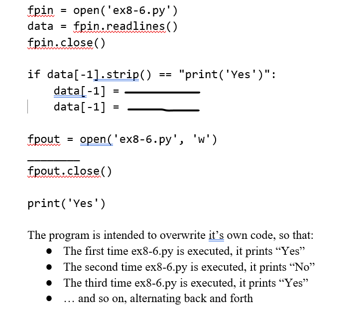Solved Please help. Fill in the blank so the program works | Chegg.com