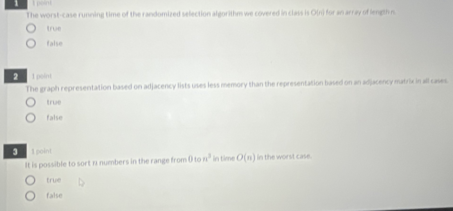 Solved The worst-case running time of the randomized | Chegg.com