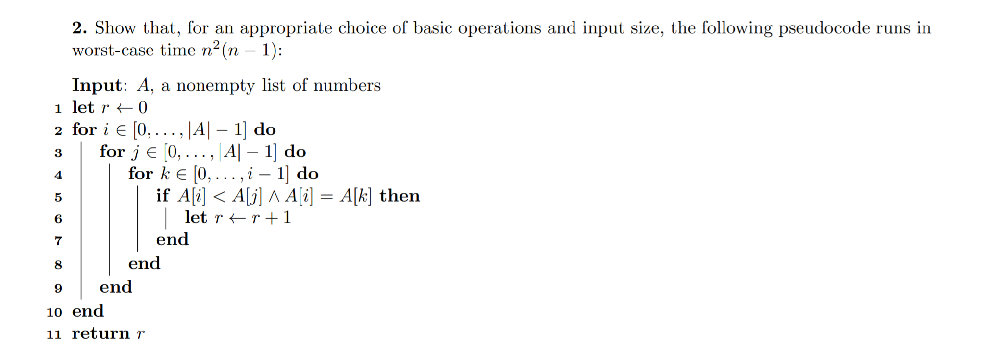 Solved Below Is Algorithms In Pseudocode Along With Closed | Chegg.com