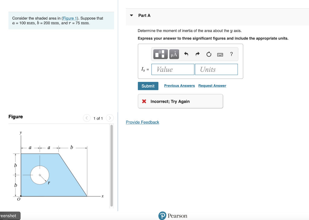 [Solved]: Consider the shaded area in (Figure 1). Suppose