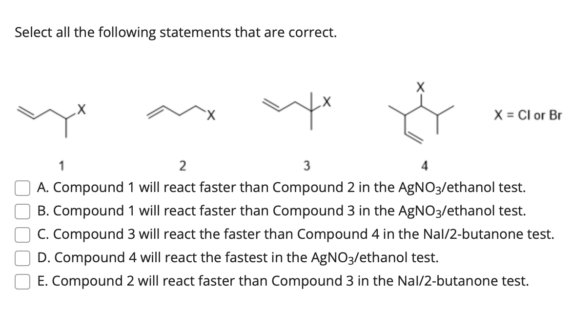 Solved Select all the following statements that are correct. | Chegg.com