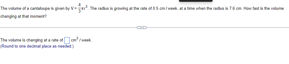 solved-the-volume-of-a-cantaloupe-is-given-by-v-fxr-the-chegg