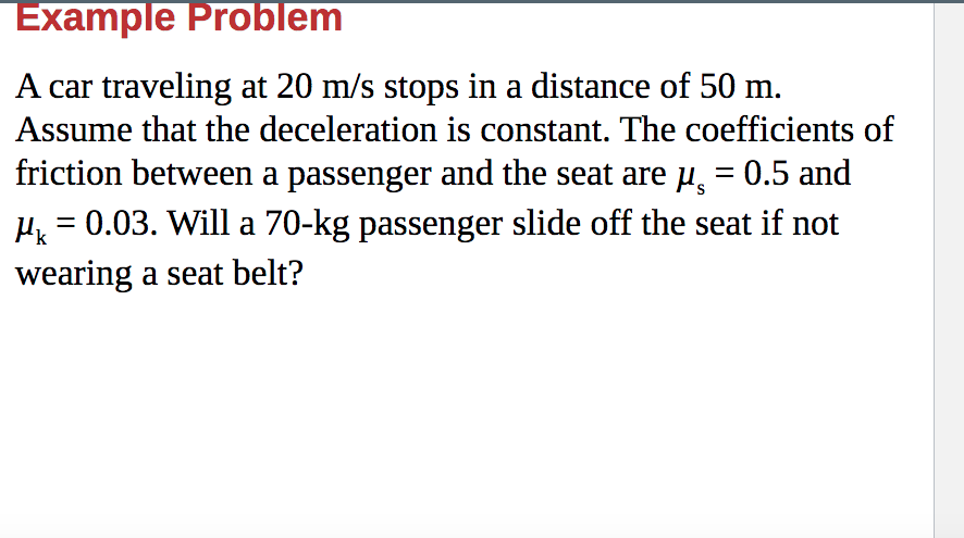 Examples Of Deceleration