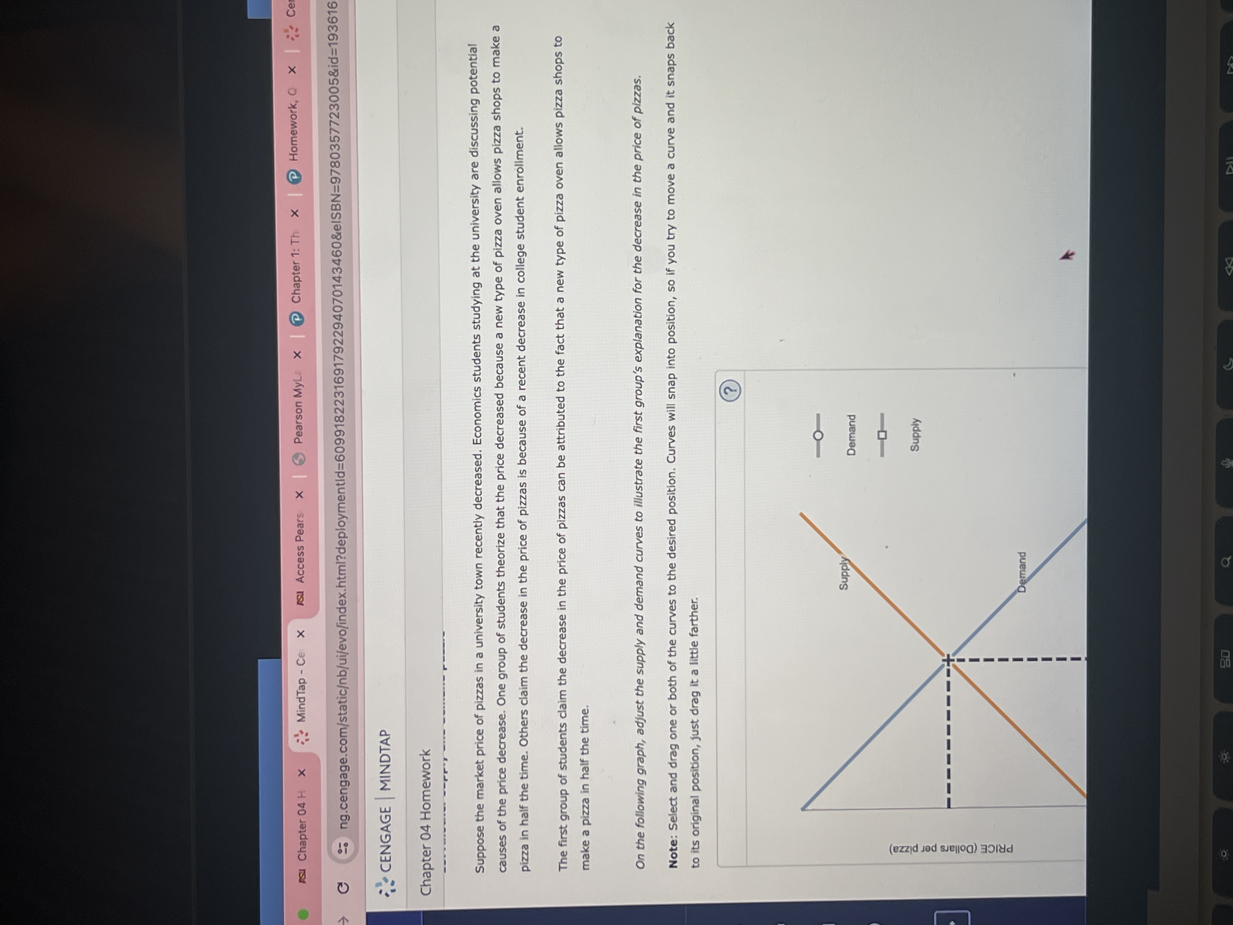 Solved Suppose the market price of pizzas in a university | Chegg.com