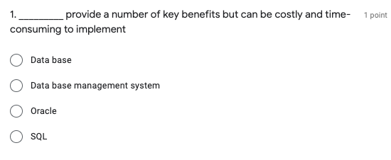 Solved 1 Point 1 Provide A Number Of Key Benefits But Can Chegg