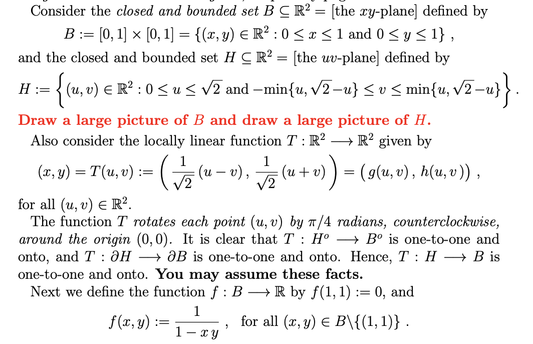 Solved Consider the closed and bounded set B C R2 the Chegg