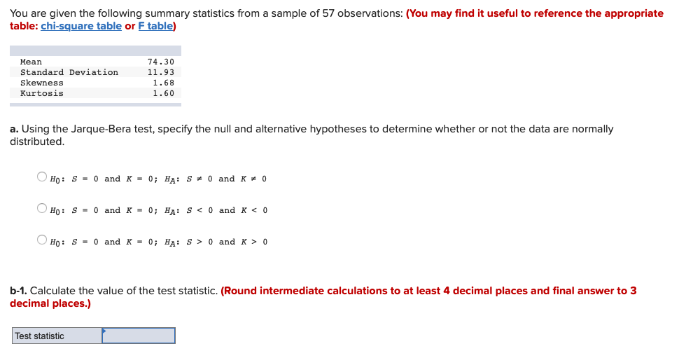 Solved You are given the following summary statistics from a | Chegg.com