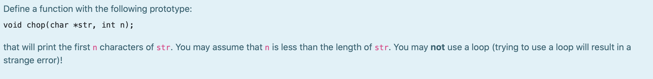 Solved Define a function with the following prototype: void | Chegg.com