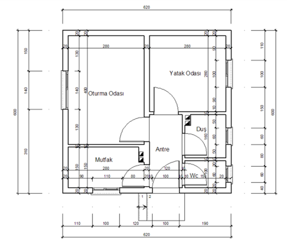 living room technical drawing