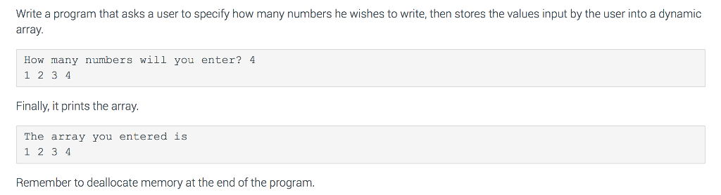 Solved Write a program that asks a user to specify how many | Chegg.com