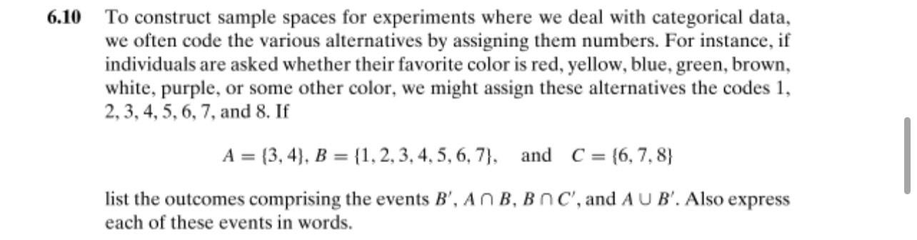 Solved 10 To construct sample spaces for experiments where | Chegg.com