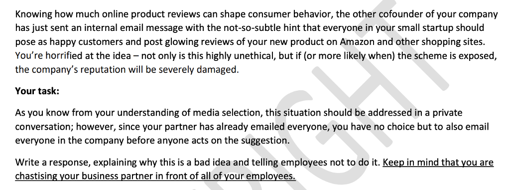 Solved Knowing How Much Online Product Reviews Can Shape Chegg