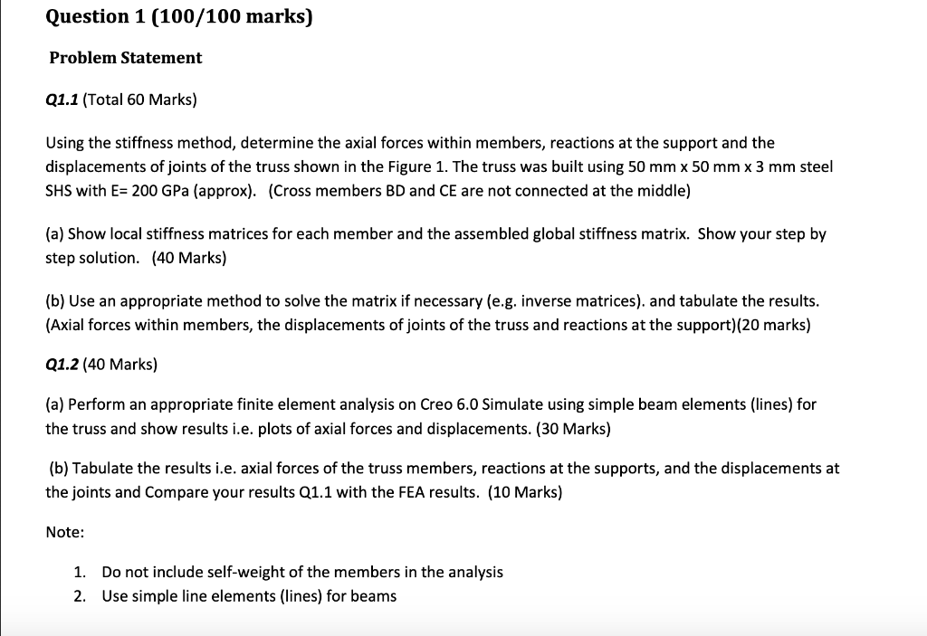 Solved Question 1 100 100 Marks Problem Statement Q1 1 Chegg Com