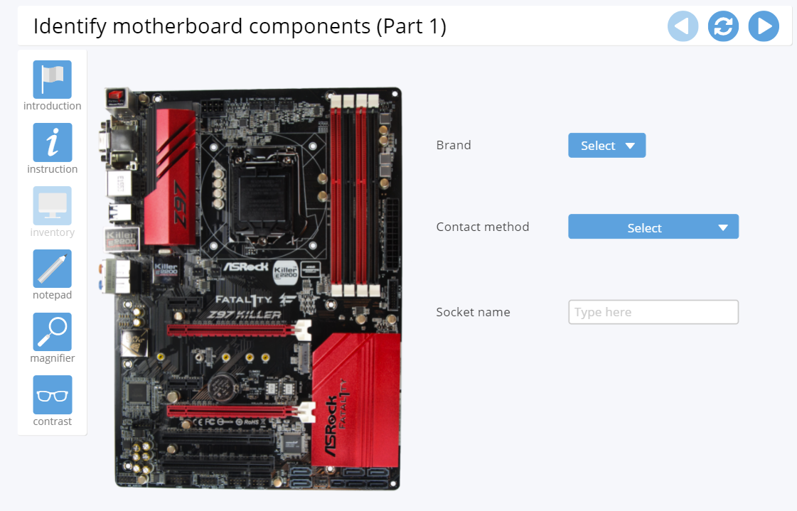 Solved Identify motherboard components (Part 1) introduction