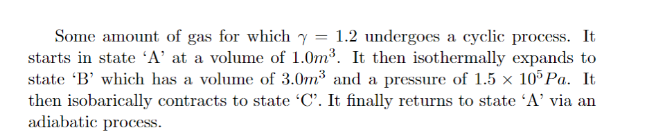 Solved 8. How much energy enters the gas as heat during the | Chegg.com