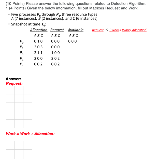 Solved . (10 Points) Please Answer The Following Questions | Chegg.com