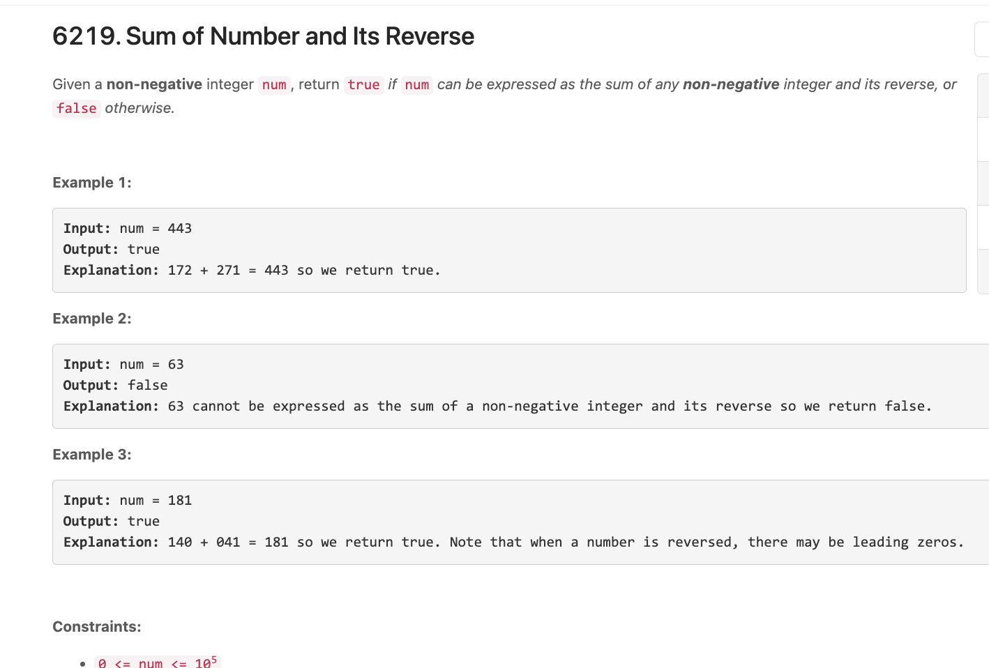 Solved 6219 Sum Of Number And Lts Reverse Given A Chegg