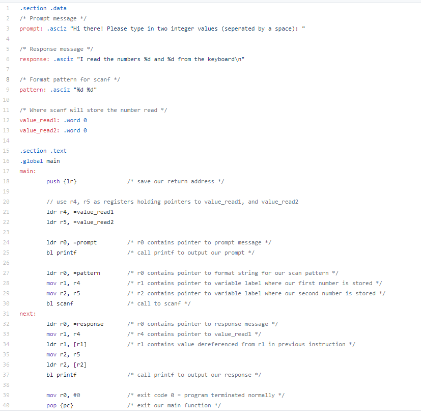 Solved Three Integer Sum Write An Arm Assembly Language I Chegg Com