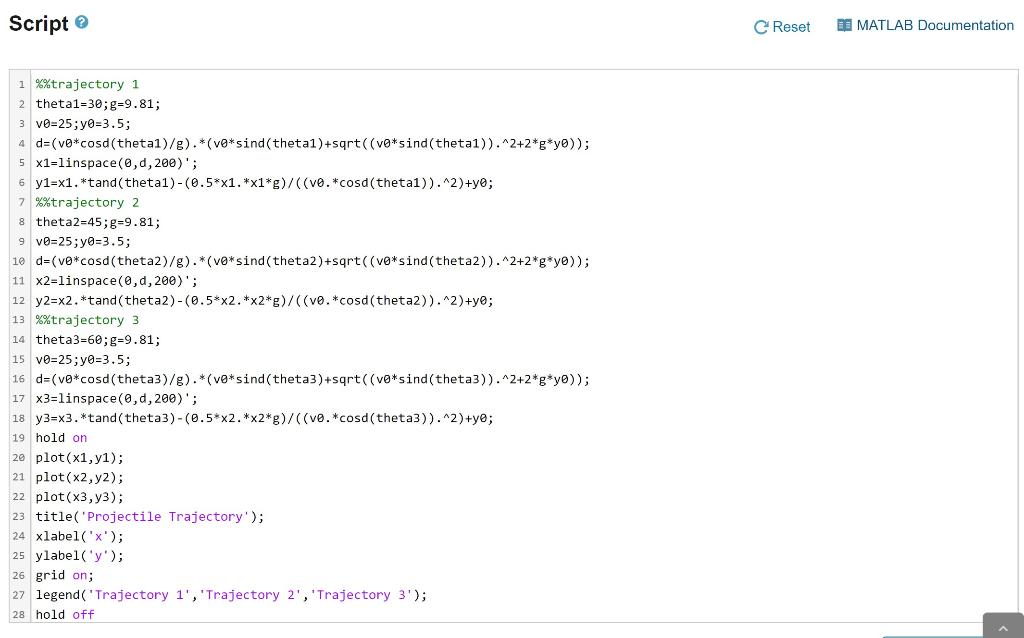 Script (2)
CReset ? MATLAB Documentation