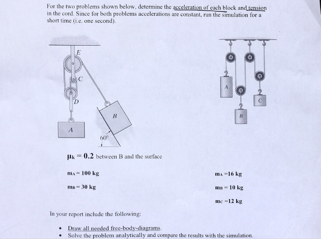 Solved 11 Determine The Acceleration Of The Block As It Or Cheggcom