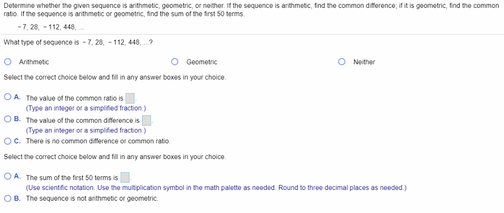 Solved Determine whether the given sequence is arithmetic, | Chegg.com