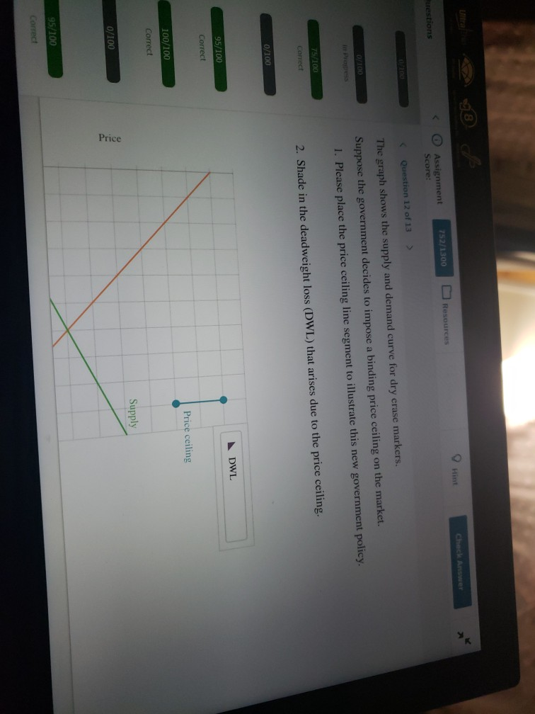 Solved Check Answer 752 1300 Resources Uestions Ko Assign