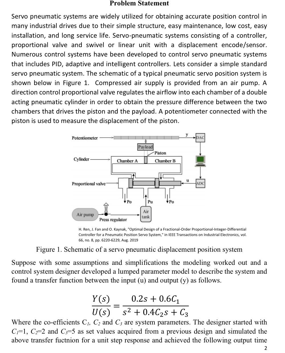 Solved Problem Statement Servo pneumatic systems are widely