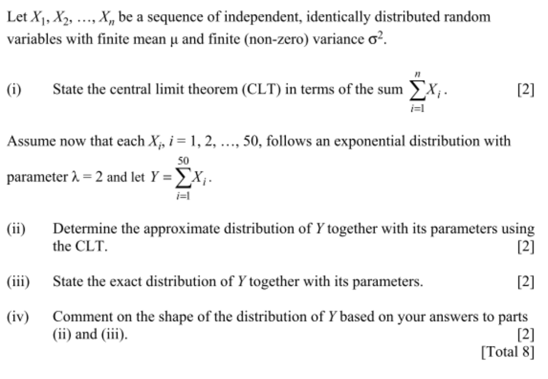 Solved Let X1,X2,…,Xn Be A Sequence Of Independent, | Chegg.com