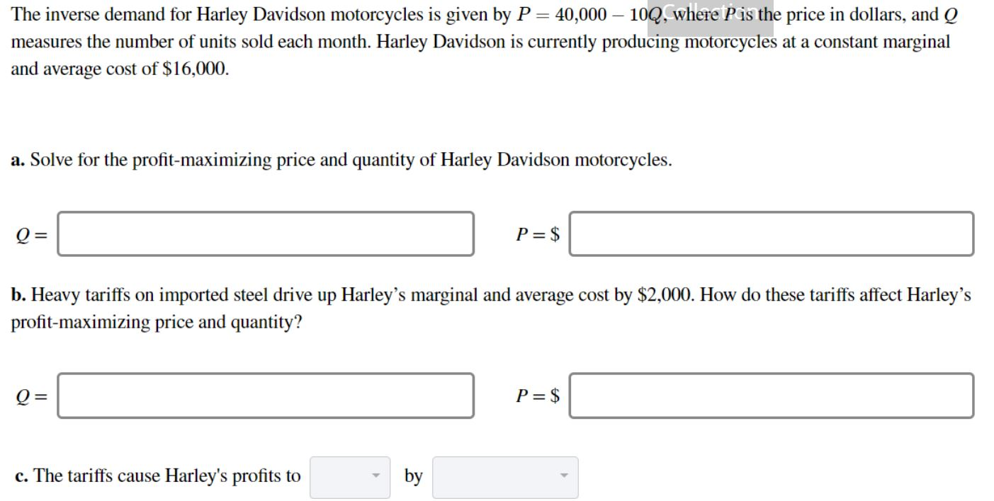 Harley davidson average online price