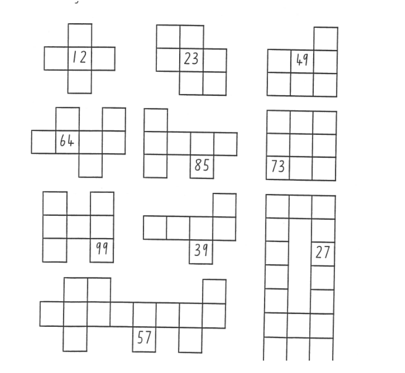 solved these pieces were cut out from a hundred chart use chegg com