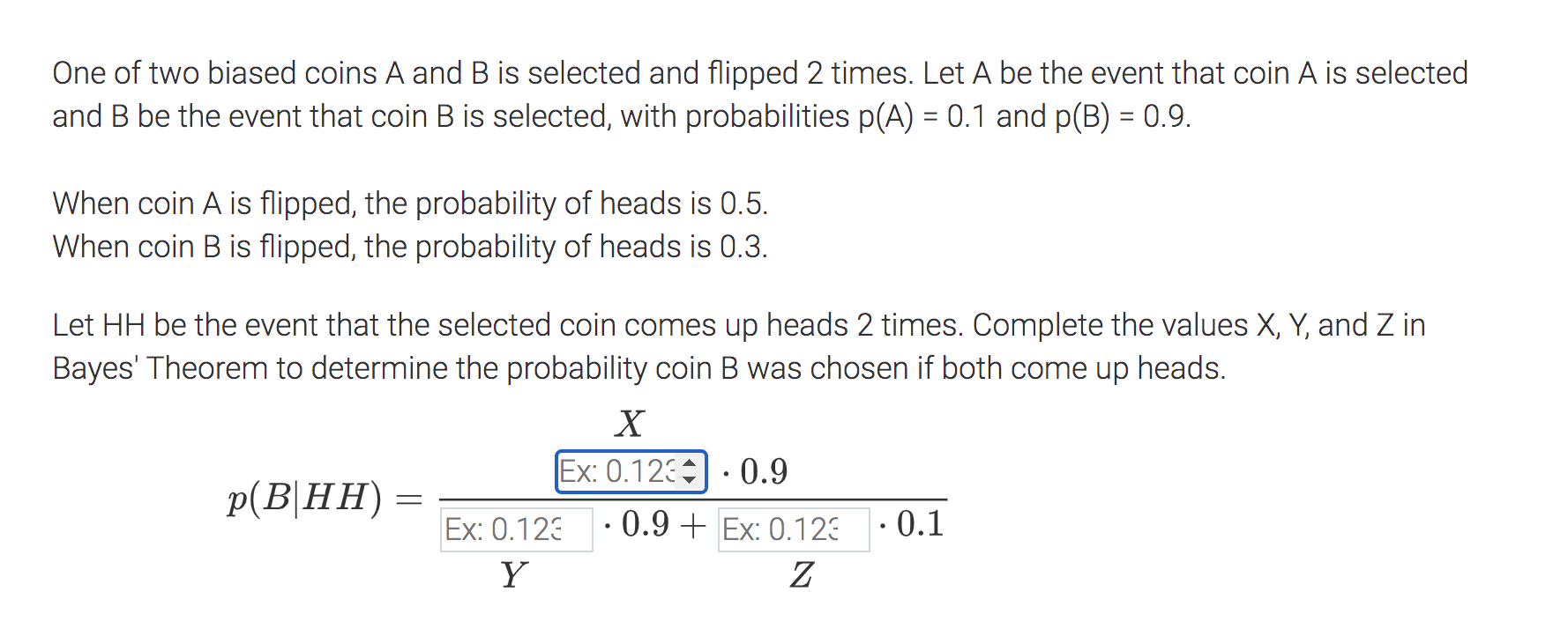 Solved One Of Two Biased Coins A And B Is Selected And | Chegg.com