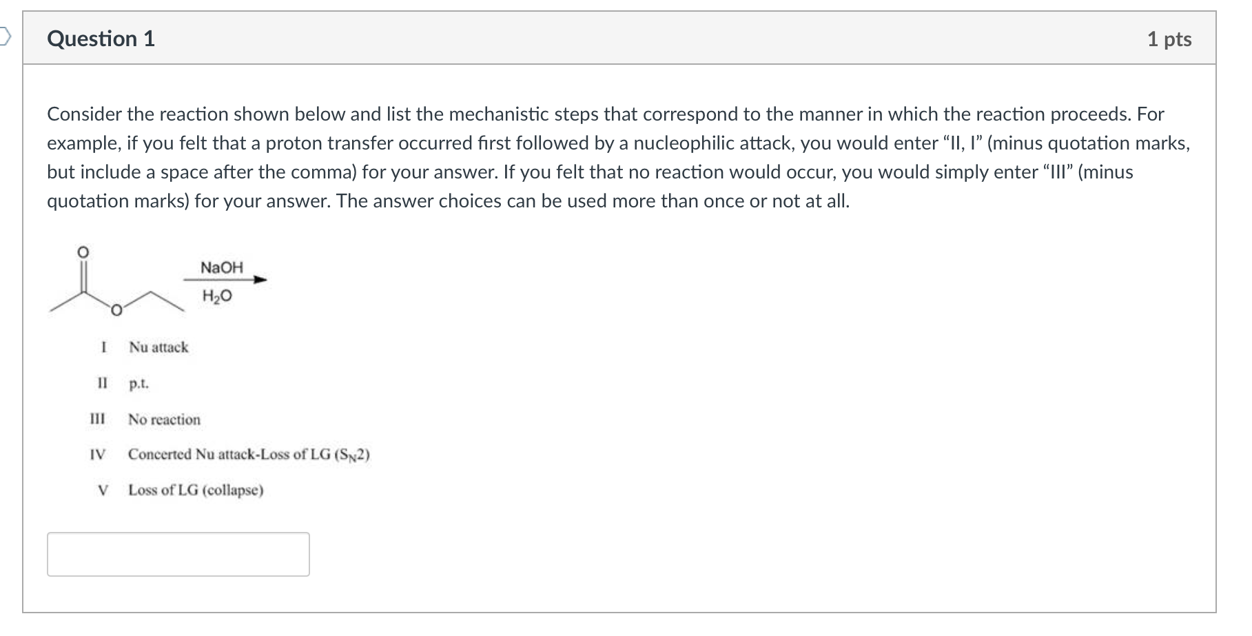 Solved Consider the reaction shown below and list the | Chegg.com