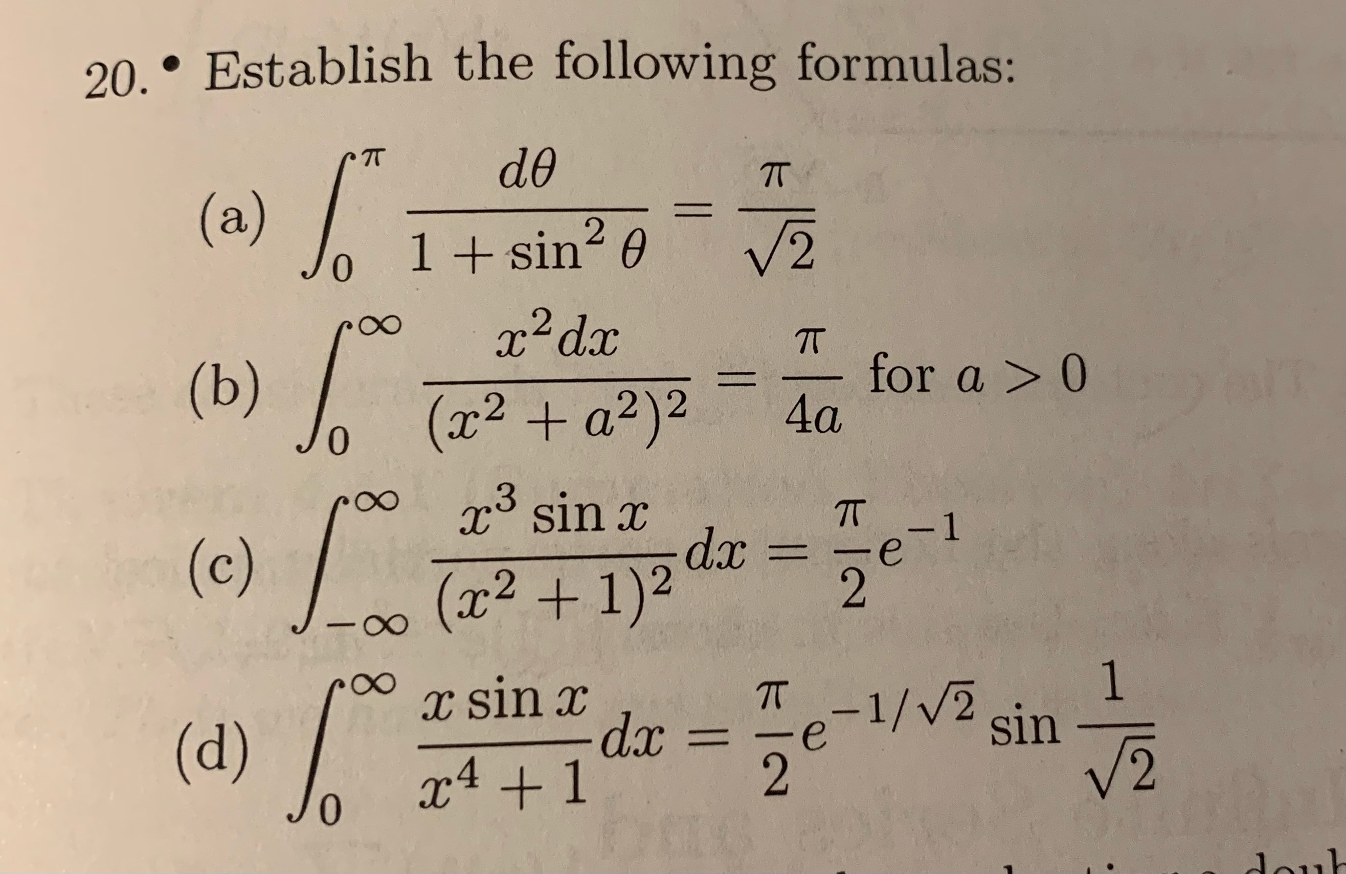 Solved #20(b) [COMPLEX ANALYSIS] Establish The Following | Chegg.com