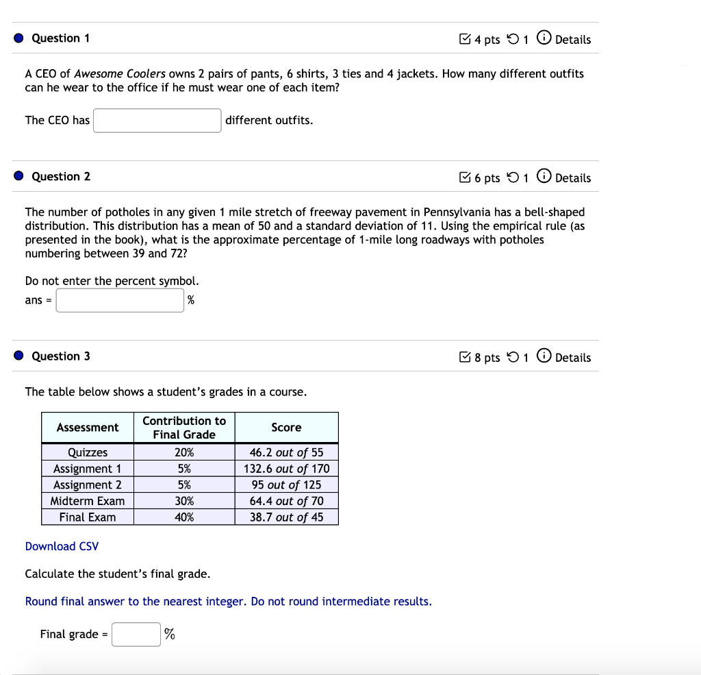 Solved Question 1 4 Pts 1 Details A CEO Of Awesome Coolers Chegg