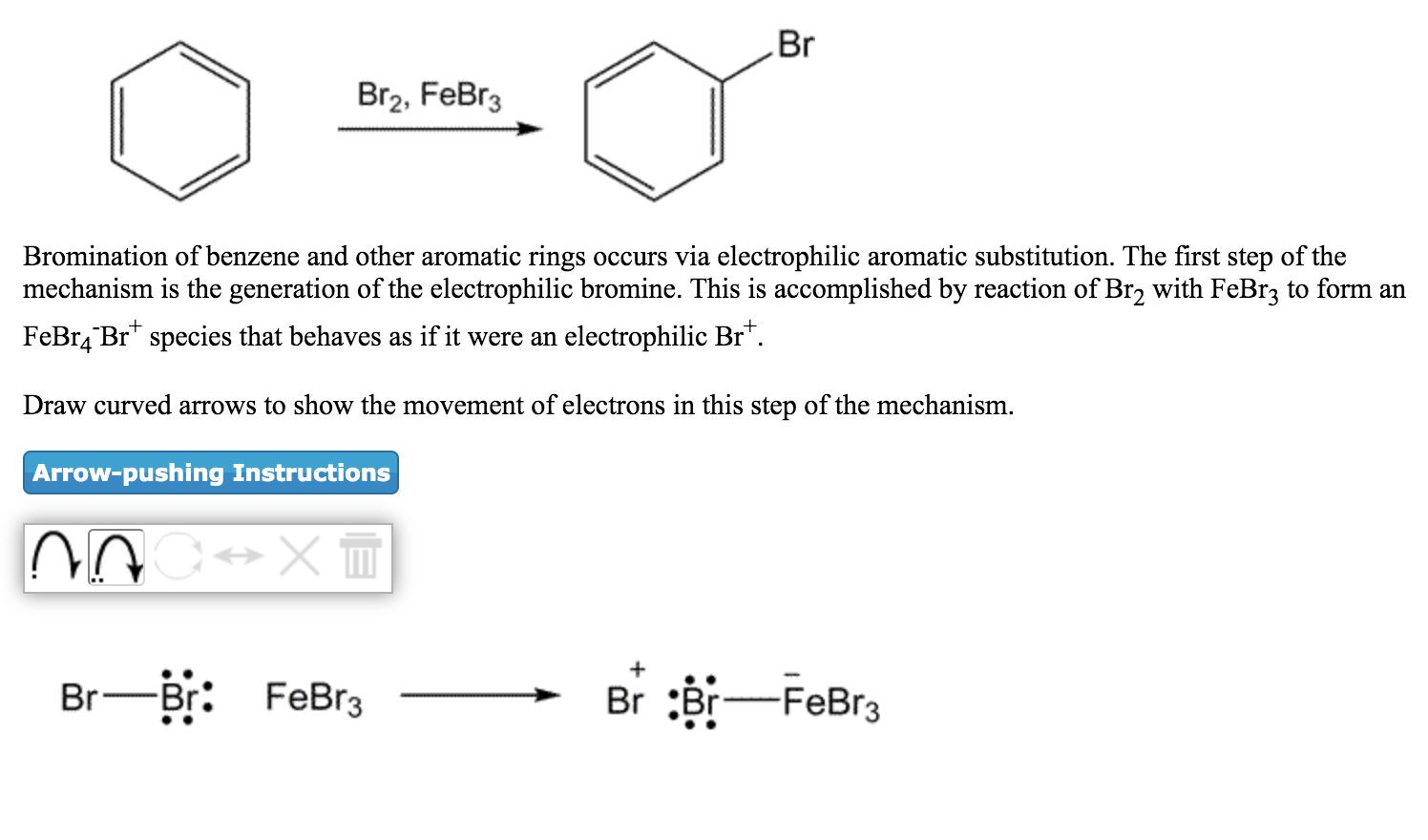 Benzene Bromination Mechanism