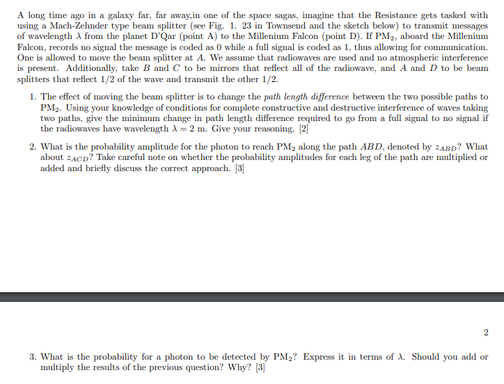 M B A Long Time Ago In A Galaxy Far Far Away In Chegg Com