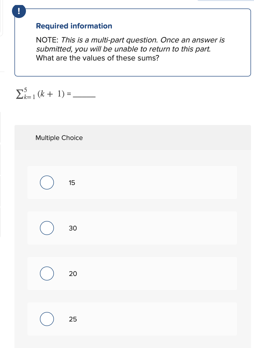 Solved ! Required information NOTE: This is a multi-part | Chegg.com