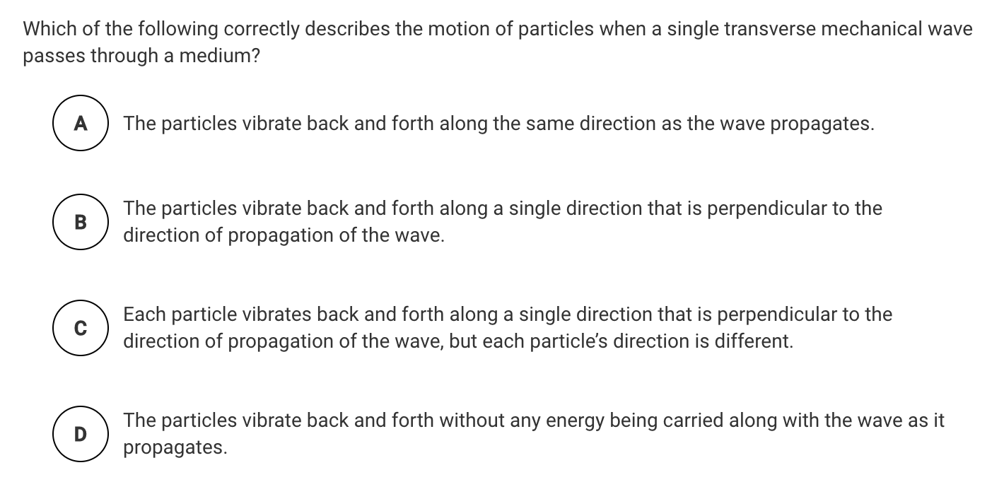 solved-which-of-the-following-correctly-describes-the-motion-chegg