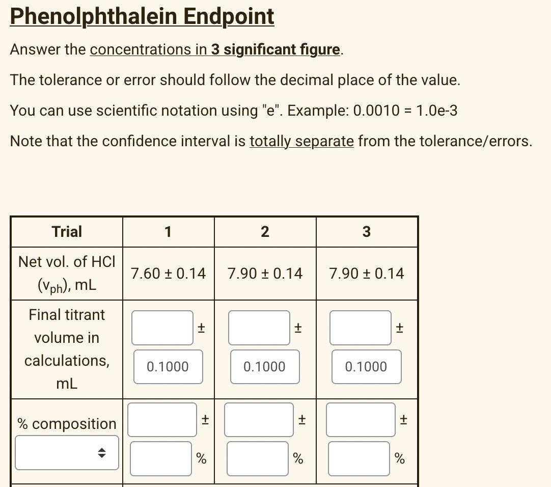 In this double titration experiment determining